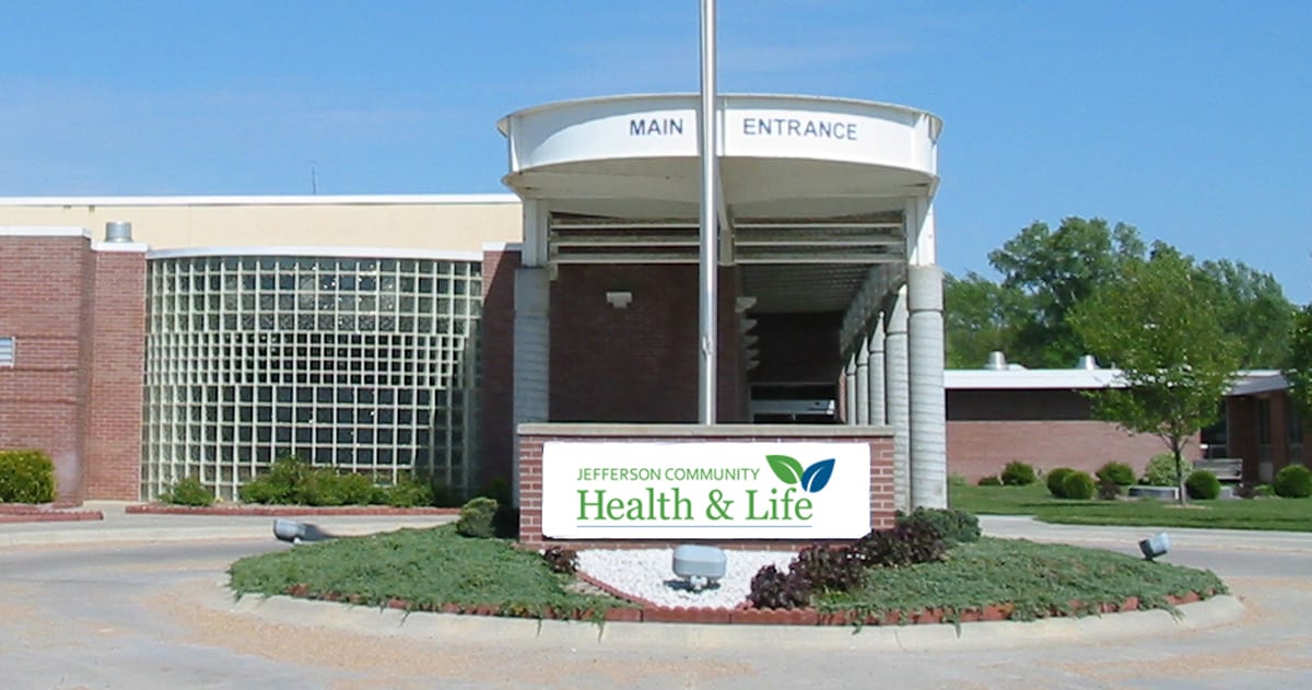 Image of the exterior entrance to the Jefferson Community Health & Life Health Center